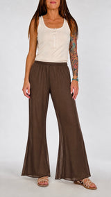 Set bikini mix righe+ pantalone tulle Vic.