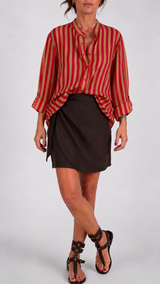 Camicia organza riga stretta H.