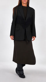 Giacca twill melange frange Vic.