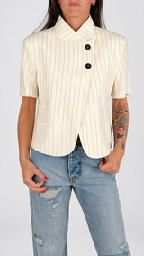 Giacca coreana gessata m/m H.