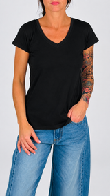 T-shirt V fiammata