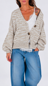 Cardigan over melange H.