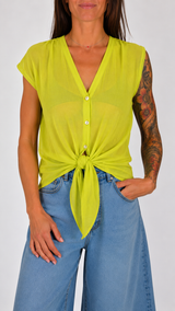 Camicia basic aletta nodino T.