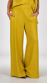 Pantalone viscosa flare H.