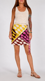 Set bikini+mini pareo ocra Vic.