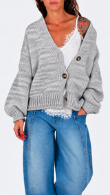 Cardigan over melange H.