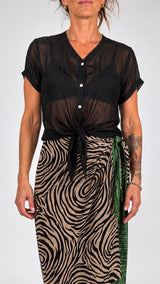 Camicia basic aletta nodino T.