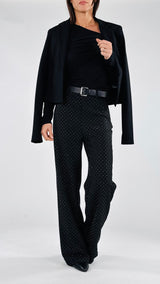 Pantalone palazzo microstrass H.