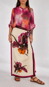Gonna pareo fiori color H.