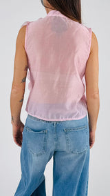 Camicia organza volant