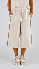 Bermuda felpa strass T.