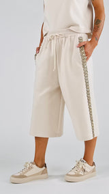 Bermuda felpa strass T.