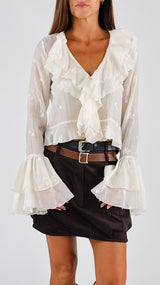 Camicina organza operata H.