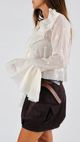 Camicina organza operata H.