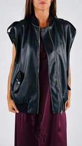 Bomber smanicato patch H.