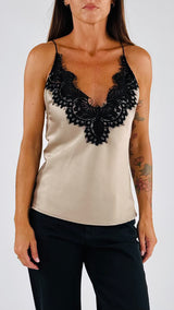 Top lingerie macramè T.