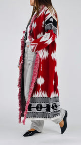 Cappotto jacquard azteco Vic.