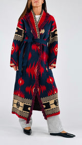 Cappotto jacquard azteco Vic.
