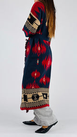 Cappotto jacquard azteco Vic.