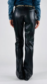 Pantalone ecopelle catena T.