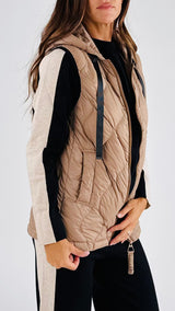 Piumino smanicato H.