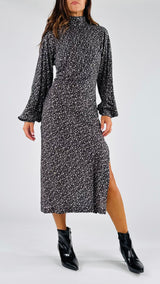 Abito arriccio fiorellino Vic.