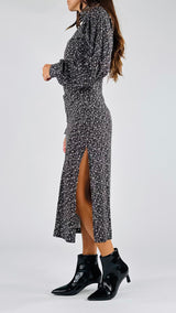 Abito arriccio fiorellino Vic.