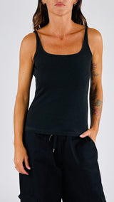 Canotta costina bretelline Vic.