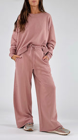 Pantalone palazzo felpa garzata H.