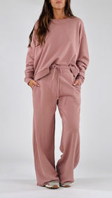 Pantalone palazzo felpa garzata H.