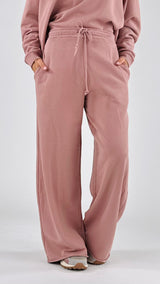 Pantalone palazzo felpa garzata H.