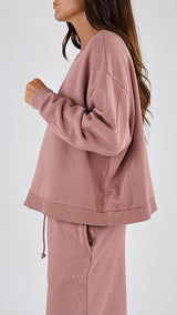 Felpa garzata over logo H.