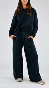 Pantalone palazzo felpa garzata H.