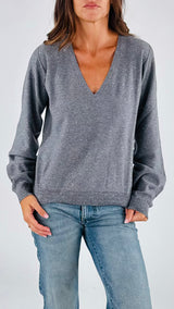 Maglia V micropaillettes K.