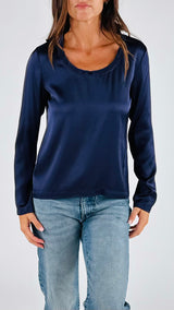 T-shirt raso m/l scollo madonna H.