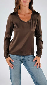 T-shirt raso m/l scollo madonna H.