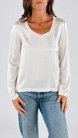 T-shirt raso m/l scollo madonna H.