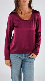 T-shirt raso m/l scollo madonna H.