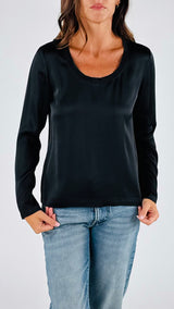 T-shirt raso m/l scollo madonna H.