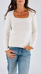 Maglia costa scollo quadrato K.