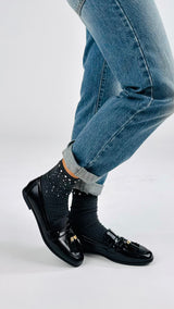 Mocassino vernice nappe