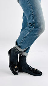 Mocassino vernice nappe