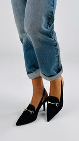 Chanel fibbia eco camoscio