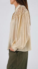 Camicia coreana pizzo You