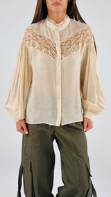 Camicia coreana pizzo You