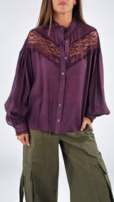 Camicia coreana pizzo You