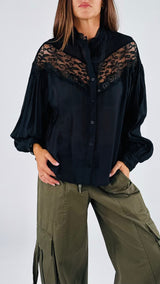 Camicia coreana pizzo You