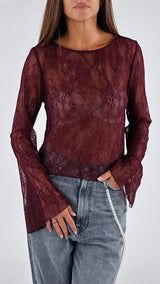 Camicina pizzo manica calla You