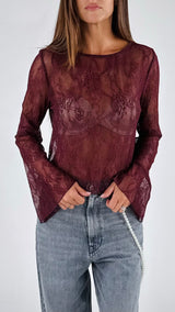 Camicina pizzo manica calla You