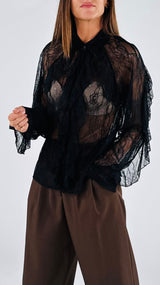 Camicia pizzo jabot You